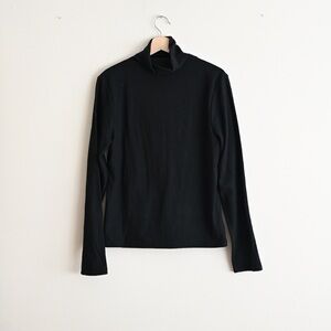 OAK + FORT NWT Mock Neck Long Sleeve Top -Size Large -